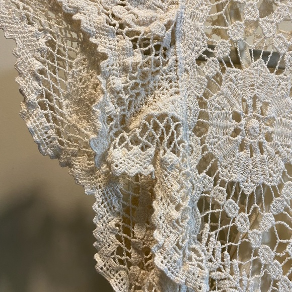 Anthropologie Ruffled Crochet Blouse - Picture 5 of 8